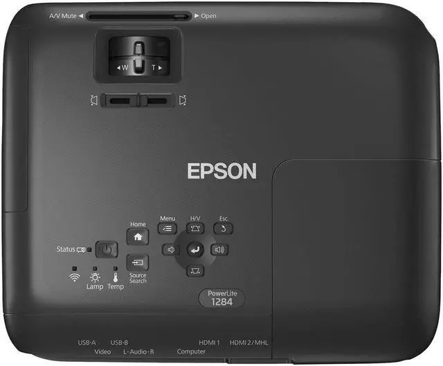 Alt view image 17 of 19 - Epson PowerLite 1284 Wireless HD WXGA 3LCD Projector