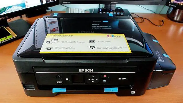 Alt view image 8 of 9 - Epson Expression ET-2550 EcoTank Wireless All-in-One Inkjet Printer #C11CE91201