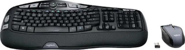 Alt view image 11 of 19 - Logitech MK570 Wireless Keyboard and Optical Mouse
