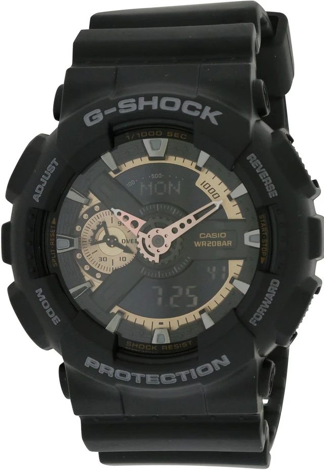 Alt view image 9 of 18 - Casio G Shock Black / Rose Dial Men's Watch - GA110RG-1A