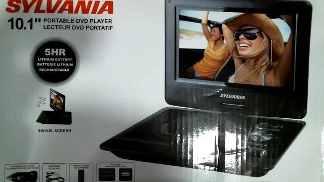 Alt view image 7 of 7 - SYLVANIA SDVD1030 10 Swivel-Screen Portable DVD Player