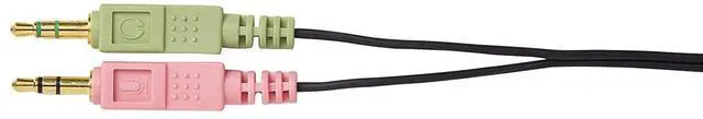 Alt view image 4 of 4 - Cyber Acoustics AC-201 3.5mm Binaural Headset with Boom Mic Microphone
