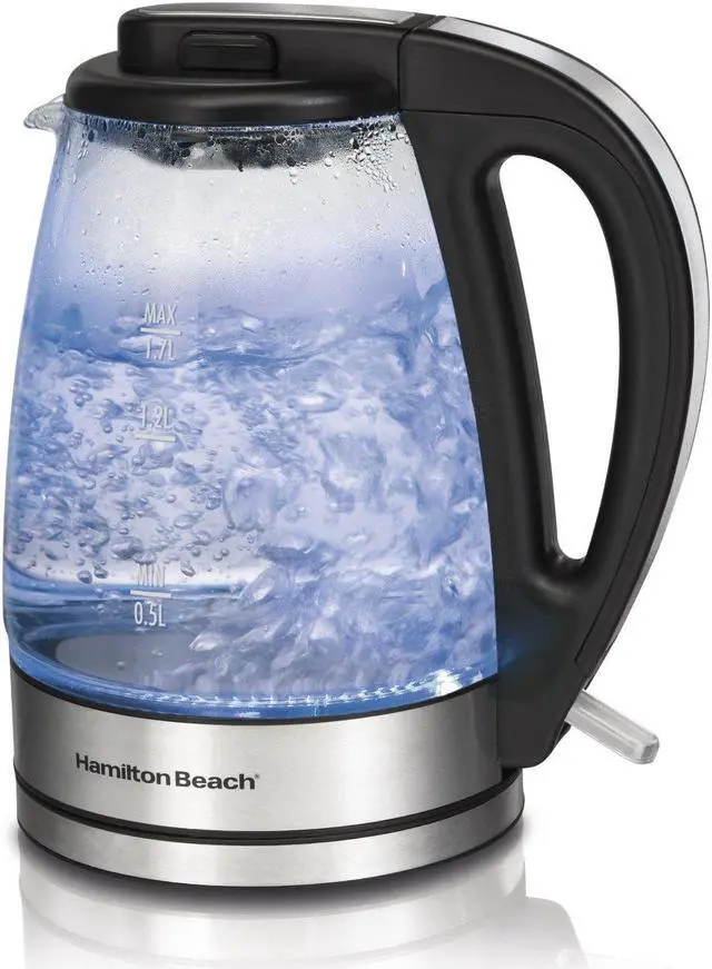 Alt view image 5 of 6 - Hamilton Beach 40865G 1.7L Glass Kettle