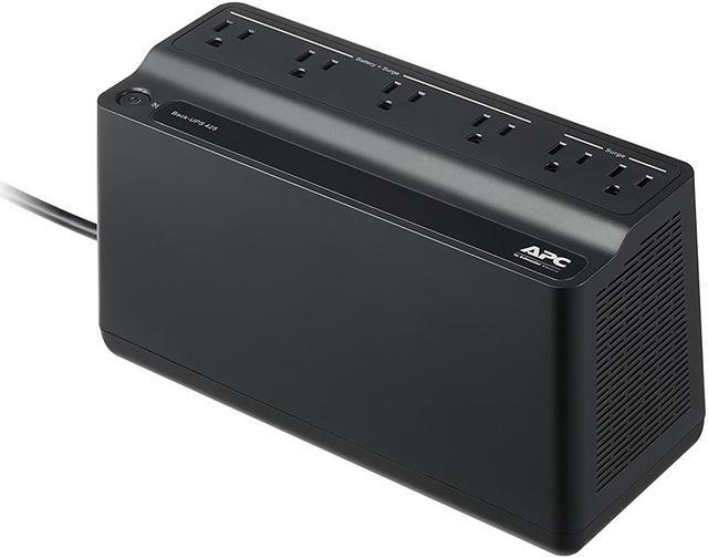 Alt view image 2 of 5 - APC by Schneider Electric Back-UPS, 6 Outlets, 425VA, 120V - Tower - 8 Hour Recharge - 3 Minute Stand-by - 120 V AC Input - 120 V AC Output - 6 x NEMA 5-15R