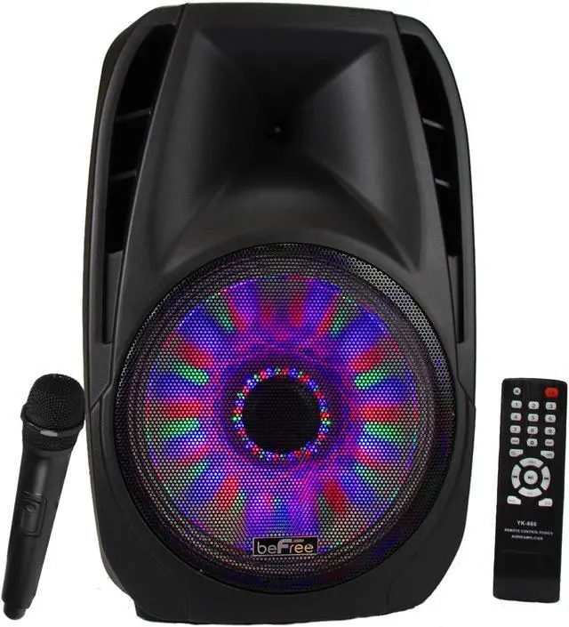 Alt view image 2 of 11 - beFree Sound BFS-6100 Bluetooth Tailgate Speaker with Sound/Volume Reactive Lights