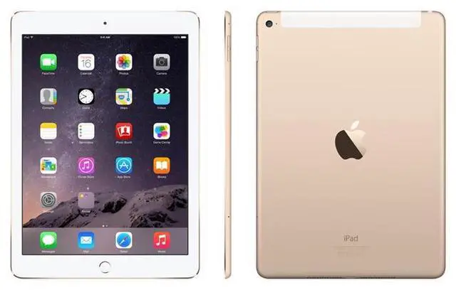 Alt view image 5 of 6 - Apple iPad Air 2 WiFi+Cellular (MH2P2LL/A) 64GB Gold