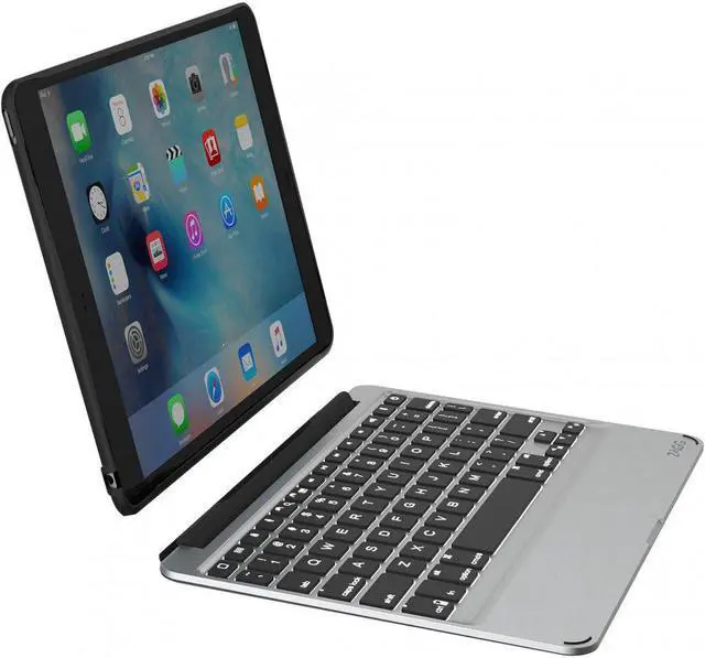 Alt view image 15 of 16 - ZAGG Slim Book Case with Keyboard for the Apple 9.7-inch iPad Pro Model ID8ZF2-BB0