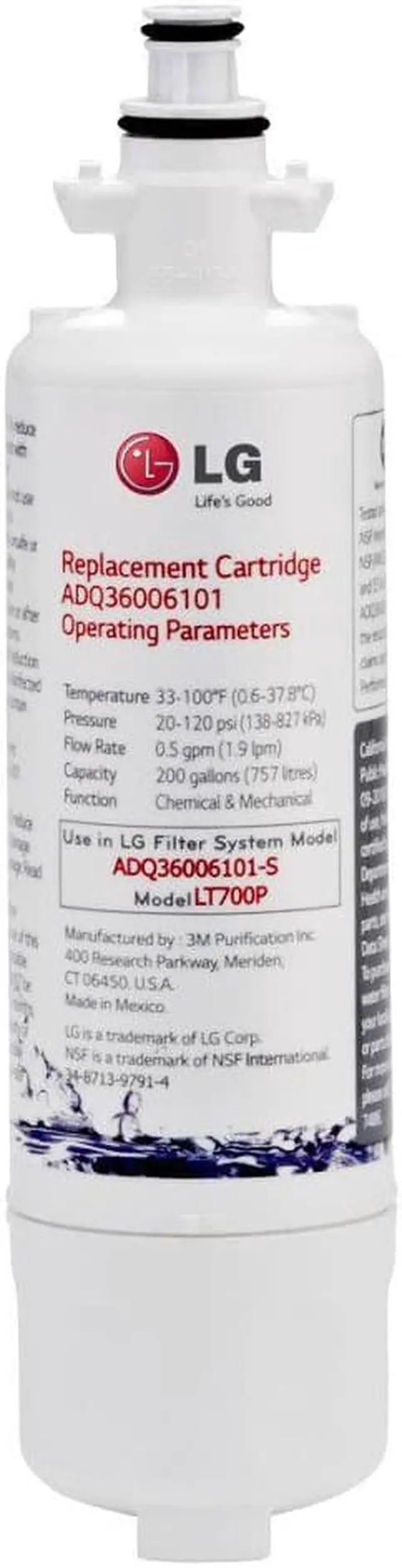 Alt view image 4 of 5 - LG Electronics Refrigerator Water Filter