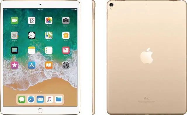 Alt view image 6 of 6 - Apple iPad Pro Tablet - 10.5" (64GB, Wi-Fi + 4G LTE, Gold) - MQF12LL/A