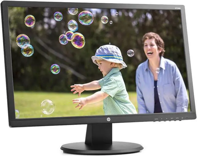 Alt view image 4 of 8 - HP 24uh K5A38AA 24-inch LED Backlit Monitor - 16:9 - 1080p (Full HD) - 10000000:1 - 5 ms - VGA, DVI, HDMI - Black