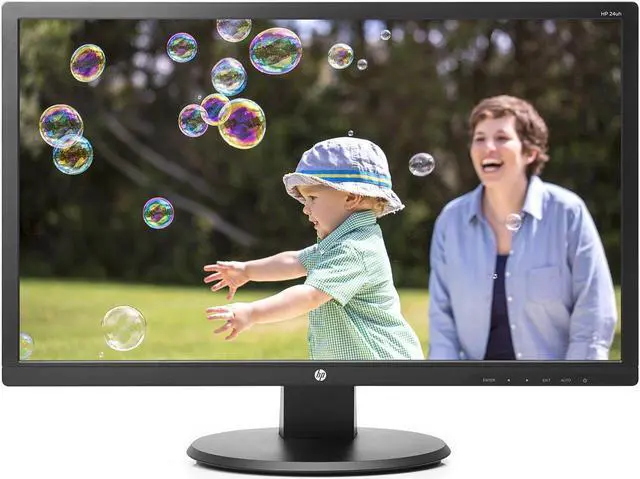 Alt view image 2 of 8 - HP 24uh K5A38AA 24-inch LED Backlit Monitor - 16:9 - 1080p (Full HD) - 10000000:1 - 5 ms - VGA, DVI, HDMI - Black