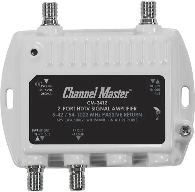 Alt view image 12 of 17 - Channel Master 3412 Ultra Mini Distribution Amplifier