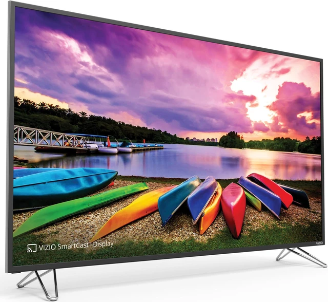 Alt view image 3 of 14 - VIZIO - 55" Class (54.64" Diag.) - LED - 2160p - with Chromecast Built-in - 4K UHD Home Theater Display with High Dynamic Range - Black