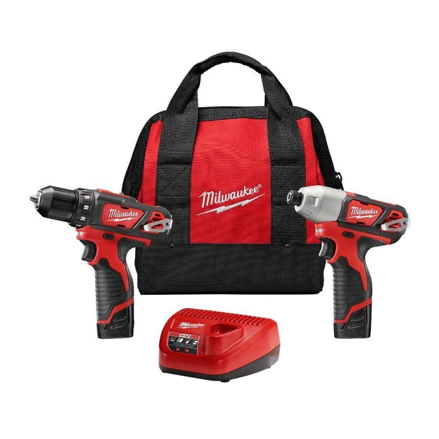 Alt view image 5 of 12 - Cordless Combination Kit, Milwaukee, 2494-22