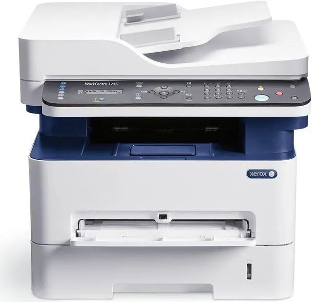 Alt view image 2 of 3 - Xerox WorkCentre 3215/NI Laser Multifunction Printer - Monochrome - Plain Paper Print - Desktop - Copier/Fax/Printer/Scanner - 27 ppm Mono Print - 4800 x 600 dpi Print - Manual Duplex Print LCD - ...