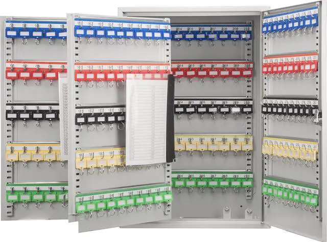 Alt view image 2 of 17 - Barska Key Box, Wall Mount, 300 Key Cap. Matte Steel CB13238