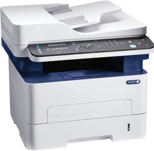 Alt view image 3 of 3 - Xerox WorkCentre 3215/NI Laser Multifunction Printer - Monochrome - Plain Paper Print - Desktop - Copier/Fax/Printer/Scanner - 27 ppm Mono Print - 4800 x 600 dpi Print - Manual Duplex Print LCD - ...