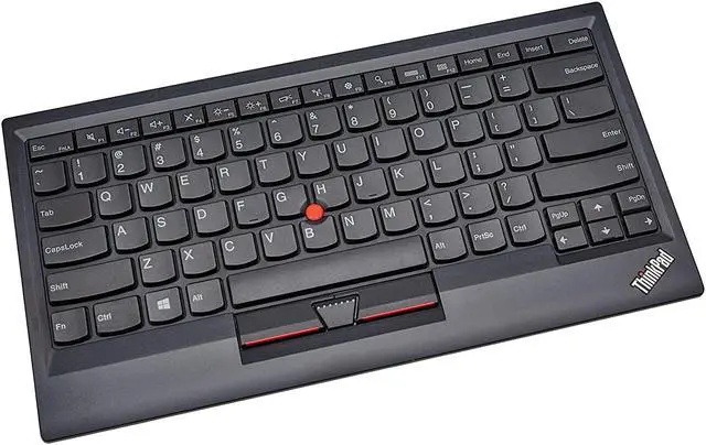 Alt view image 2 of 3 - Lenovo ThinkPad Compact USB Keyboard with TrackPoint - US English - Cable - USB - English (US) - Trackpoint - Computer, Tablet - Scissors
