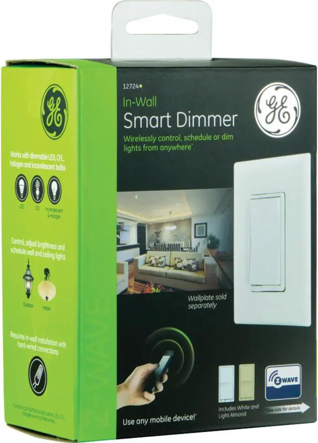 Alt view image 7 of 7 - GE Z-Wave In-Wall Smart Dimmer (12724)