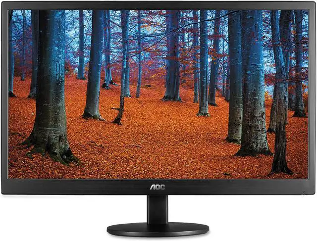 Alt view image 2 of 3 - AOC E2050SWD 20-inch Widescreen LED Monitor - 1600 x 900 - 20000000:1 - 200 cd/m2 - 5 ms - VGA, DVI - Black