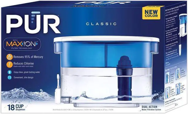 Alt view image 11 of 14 - PUR DS-1800Z Water Dispenser - 1.13 gal - Blue, Clear