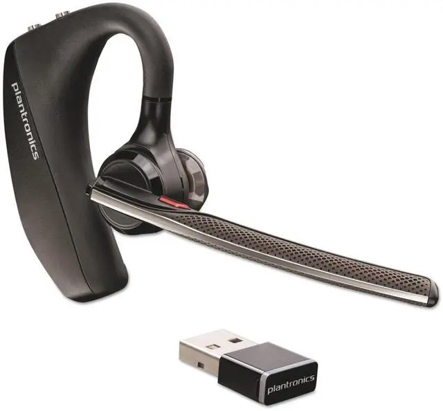 Alt view image 2 of 11 - Plantronics Voyager 5200 UC Bluetooth Headset System - Mono - Wireless - Bluetooth - 98 ft - Behind-the-ear - Monaural - In-ear - Yes