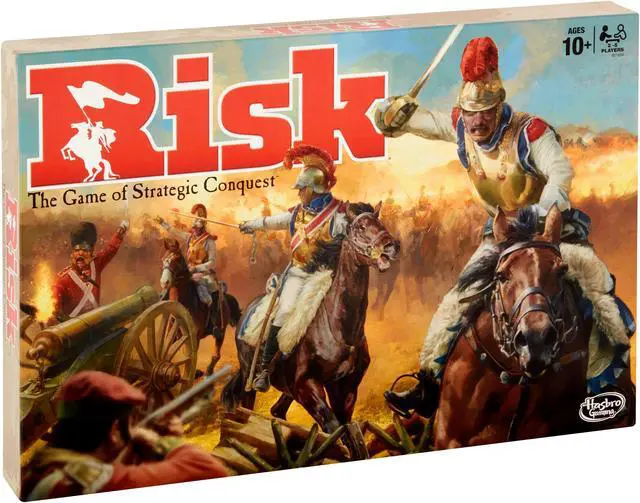 Alt view image 8 of 8 - Hasbro Gaming Risk The Game of Strategic Conquest Classic Board Game