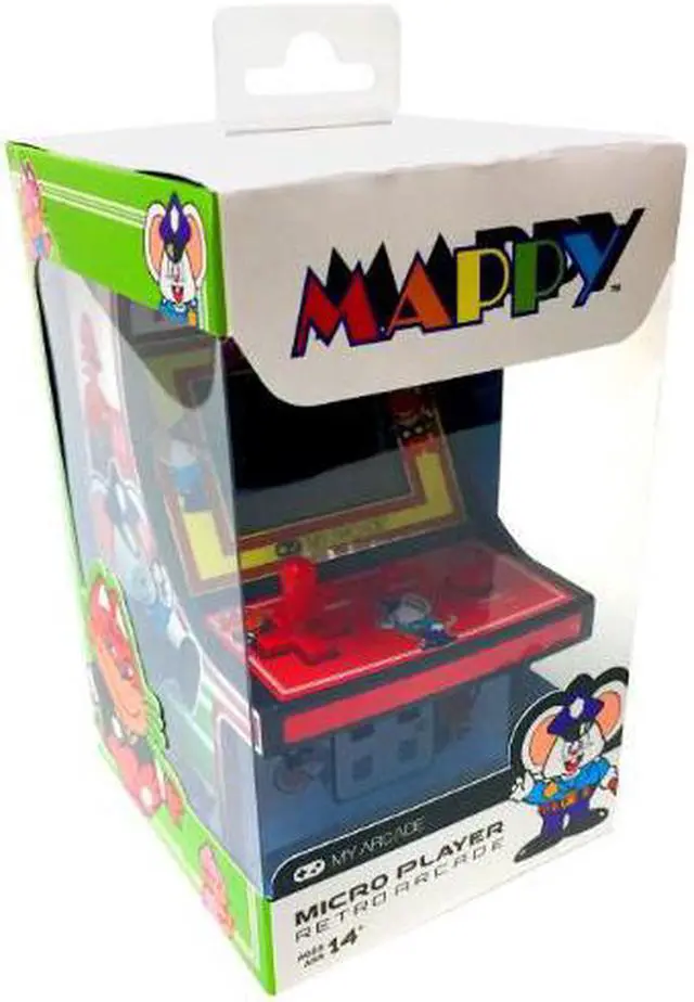 Alt view image 8 of 20 - MY ARCADE Bandai Namco MAPPY 6" Micro Arcade Machine Portable Handheld Video Game