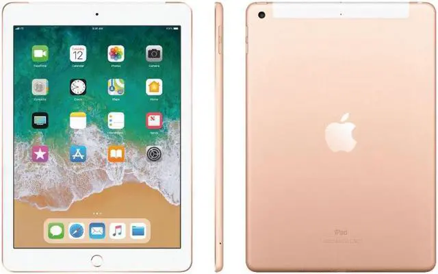 Alt view image 3 of 3 - Apple iPad 9.7" (Early 2018) 128GB, WiFi + 4G LTE - Gold