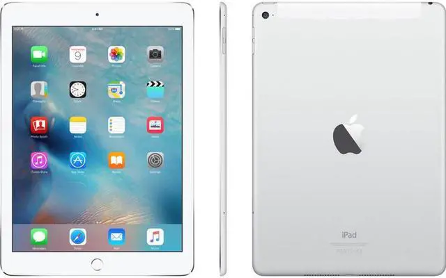 Alt view image 8 of 9 - Apple iPad Air 2 WiFi+Cellular (MH2N2LL/A) 64GB White/Silver