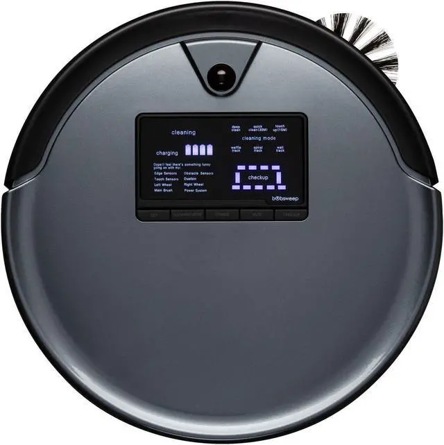 Alt view image 8 of 10 - bObsweep PetHair Plus Robotic Vacuum Cleaner and Mop, Charcoal - 726670294651