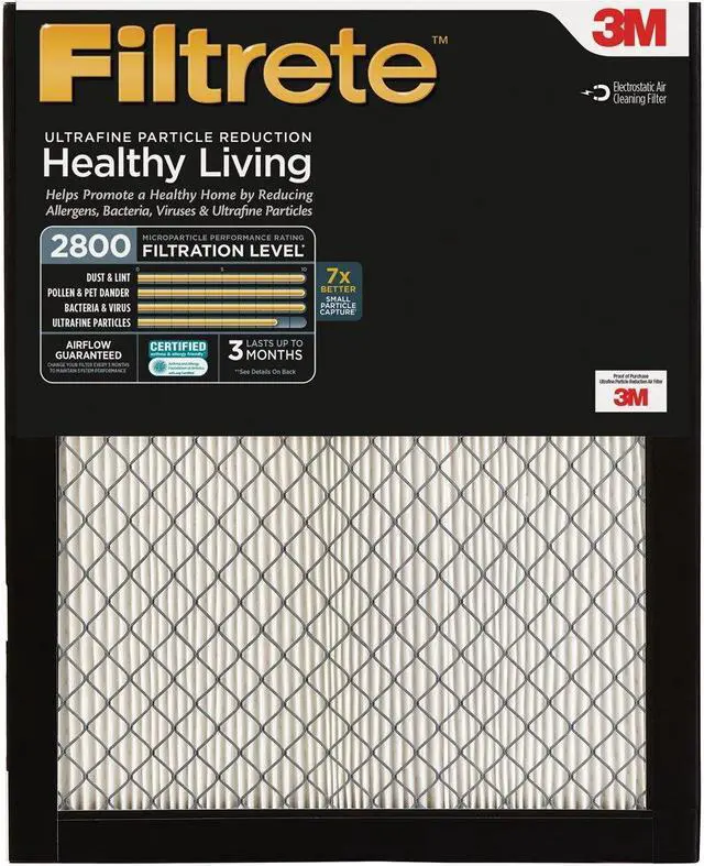 Main image of Filtrete UF22-2PK-6E Ultrafine Particle Reduction AC Furnace Air Filter, MPR 2800, 2-Pack