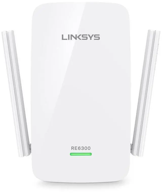 Alt view image 2 of 5 - Linksys RE6300 IEEE 802.11ac 750 Mbit/s Wireless Range Extender - 2.40 GHz, 5 GHz - 1 x Network (RJ-45) - Ethernet, Fast Ethernet, Gigabit Ethernet - Wall Mountable