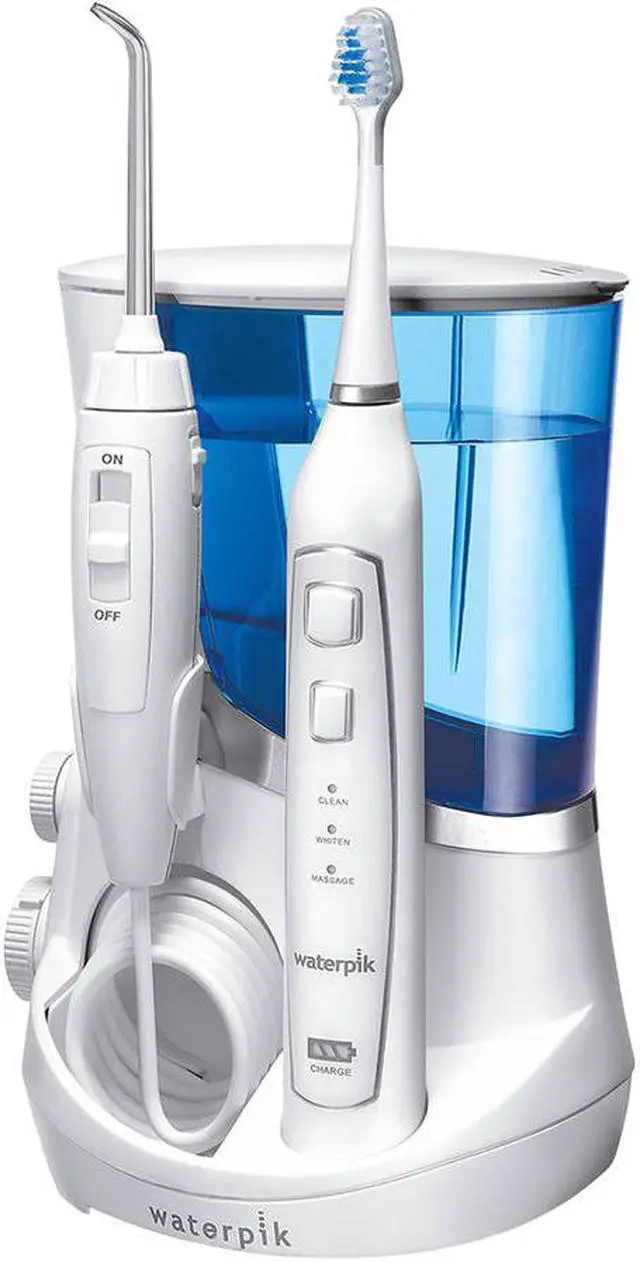 Alt view image 11 of 15 - Waterpik Complete Care 5.0 Toothbrush & Water Flosser white