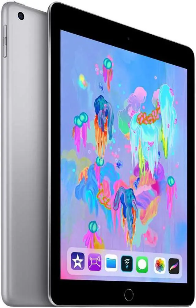 Alt view image 20 of 20 - Apple 9.7" iPad 6th Generation (Early 2018, 128GB, Wi-Fi Only, Space Gray)