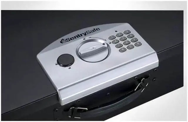 Alt view image 6 of 9 - Sentry Safe PL048E Portable Security Safe 0.49 ft³ - Electronic Lock Bolt(s) - 5.8" x 17.5" x 13.6" - Black