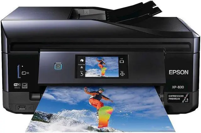 Alt view image 16 of 17 - Epson XP-830 Wireless Color Photo Printer Scanner, Copier & Fax