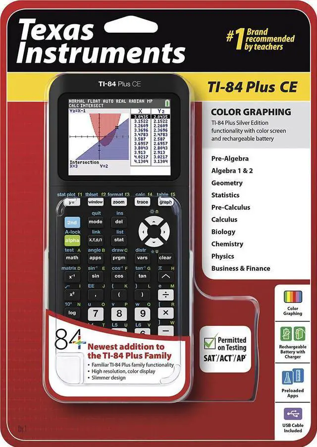 Alt view image 14 of 20 - Ti84 Plus Ce Graphing Black