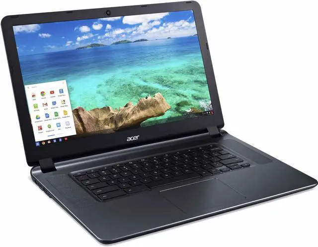 Alt view image 6 of 6 - Acer Chromebook 15.6" Intel Celeron 1.60 GHz 2GB Ram 16GB Chrome OS CB3-532-C47C