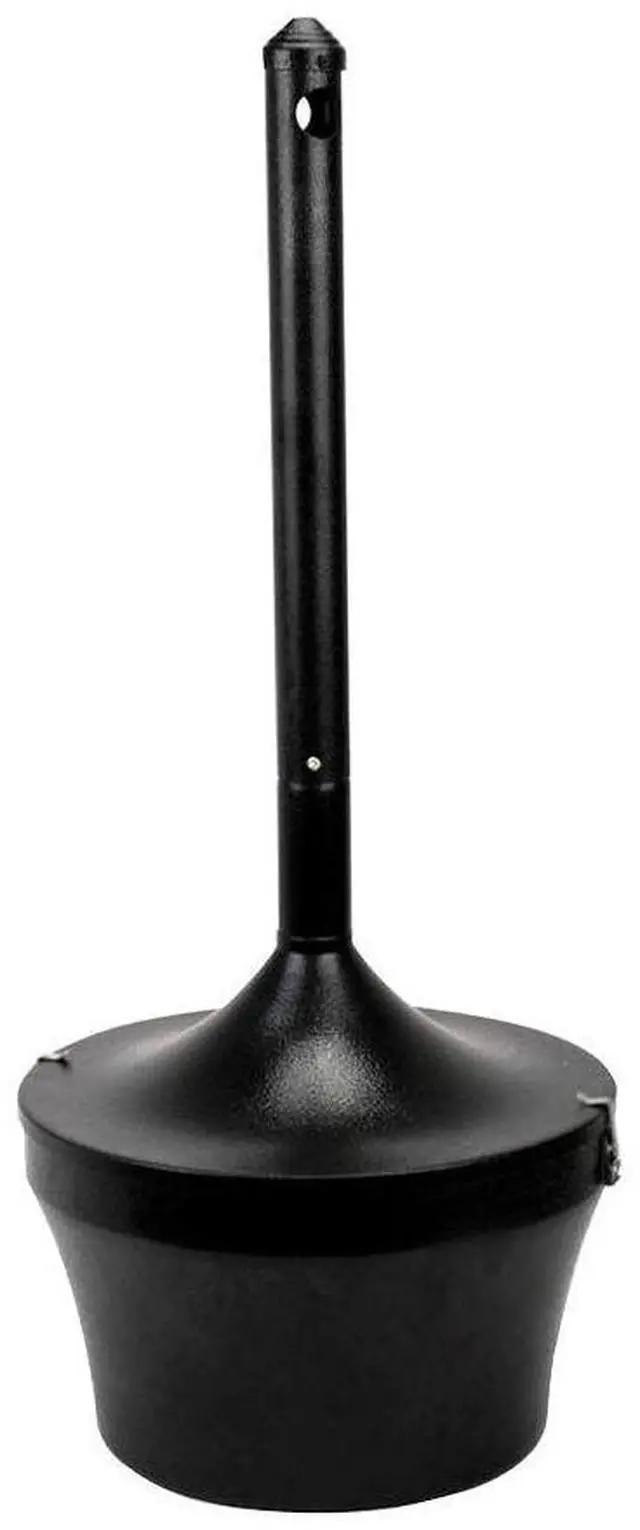 Alt view image 2 of 8 - Genuine Joe Smoking Receptacle Capped Tube 4.25 Gal. 16"x37" Black 58891