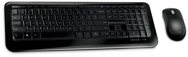 Main image of Microsoft Wireless Desktop 850 - USB 2.0 Wireless USB 2.0 Wireless Optical - 1000 dpi - 3 Button - Scroll Wheel - QWERTY - Symmetrical - AA, AAA - Compatible with Computer, Notebook