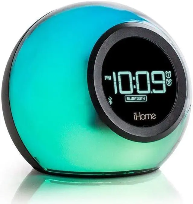 Alt view image 12 of 13 - iHome iBT29 Color Changing Dual Alarm Clock Radio With Bluetooth (Black)