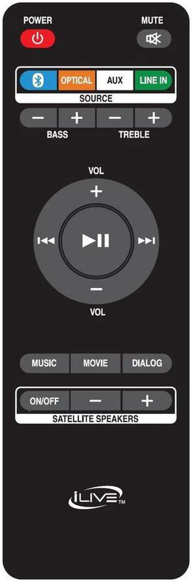 Alt view image 5 of 6 - iLive iTB474B 47 Bluetooth Detachable Soundbar