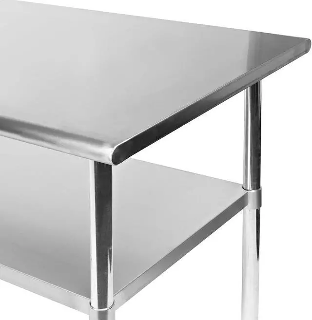 Alt view image 7 of 9 - GRIDMANN NSF Stainless Steel Commercial Kitchen Prep & Work Table - 30 in. x 24 in.