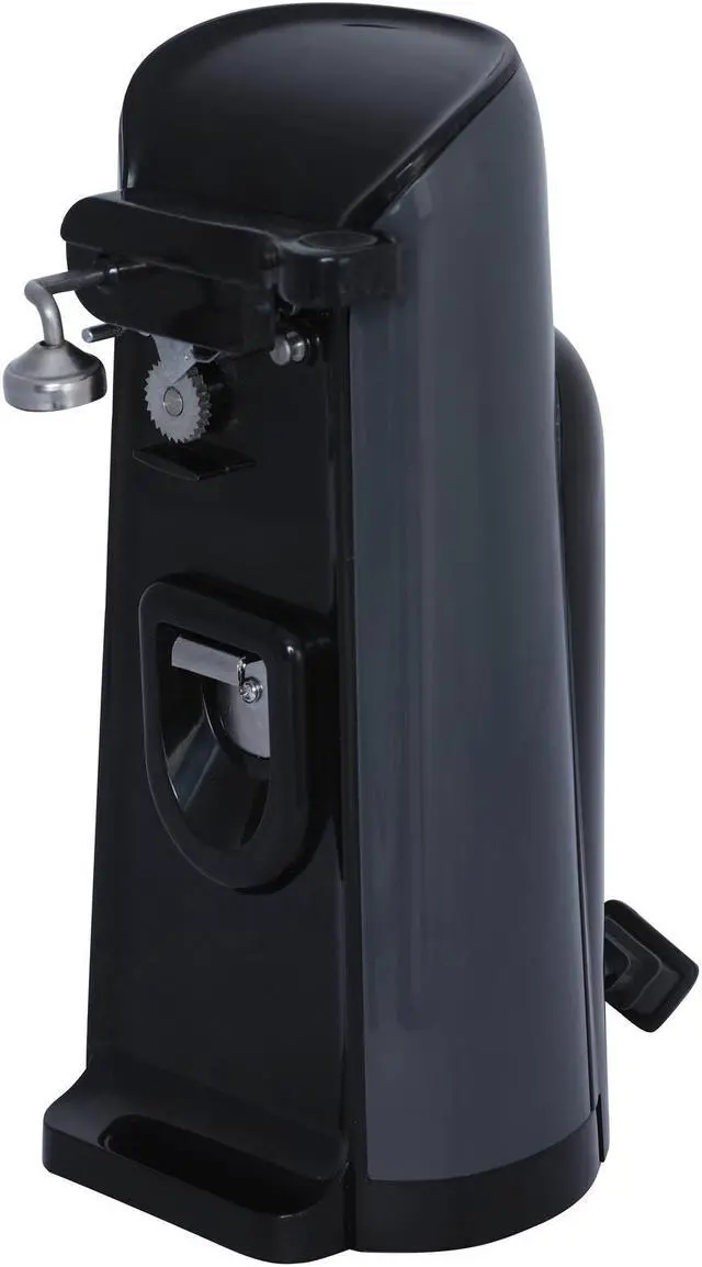 Alt view image 4 of 17 - Brentwood J-30B Tall Electric Can Opener with Knife Sharpener & Bottle Opener, Black