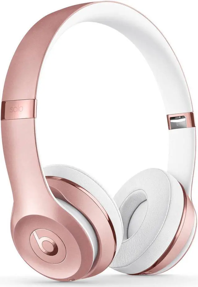 Alt view image 13 of 20 - Beats by Dr. Dre Solo3 Wireless On-Ear Headphones - Rose Gold - Stereo - Rose Gold - Mini-phone - Wired/Wireless - Bluetooth - Over-the-head - Binaural - Circumaural