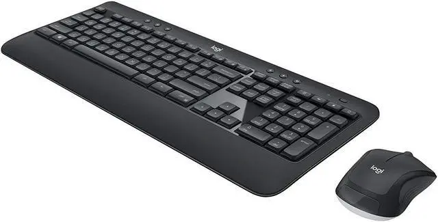 Alt view image 5 of 12 - Logitech MK540 Wireless Keyboard Mouse Combo - USB Wireless RF Keyboard - Black - USB Wireless RF Mouse - Optical - 1000 dpi - 3 Button - Scroll Wheel - QWERTY - Black - Media Player, Calculator, ...