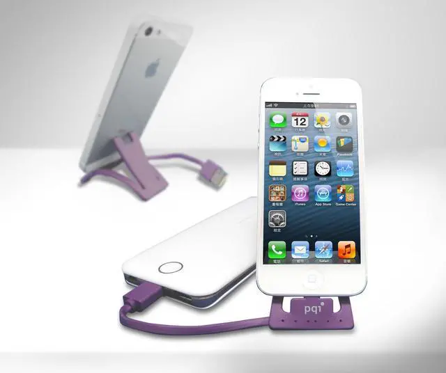 Alt view image 3 of 5 - PQI i-Cable Charging and Sync Stand for Apple Lightning Devices-Pink Edition