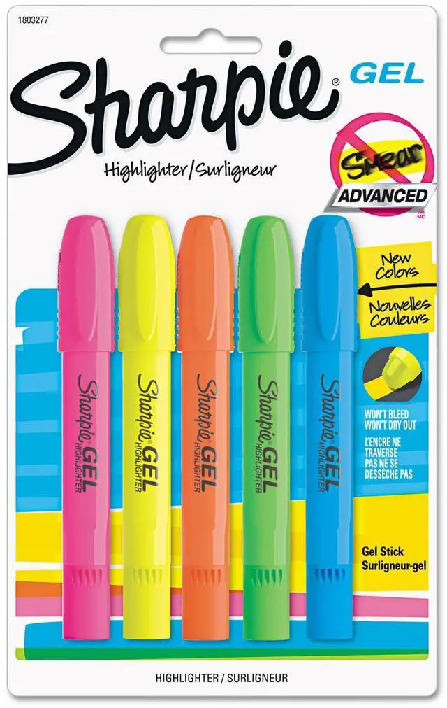 Alt view image 2 of 2 - Sanford Sharpie Yellow Accent Gel Highlighters
