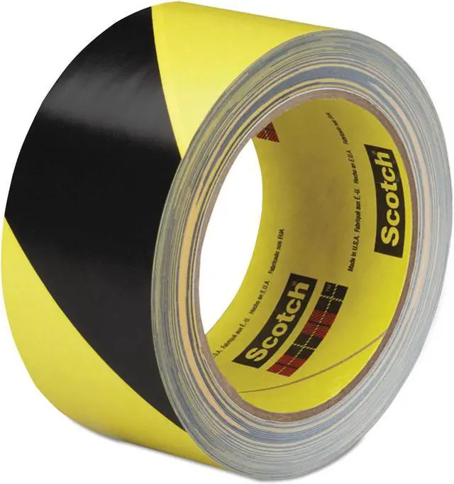 Alt view image 5 of 20 - Safety Stripe Tape 5700, 3 in X 36 Yd, Black/Yellow
